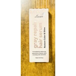 Liaison Gray Repair Hair Serum Restore Color &‎ Shine 0.5 fl oz